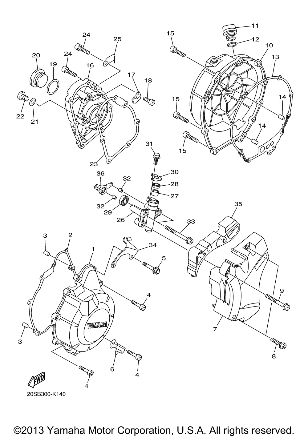 Crankcase cover 1