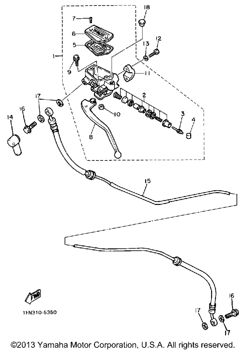 Front master cylinder 2