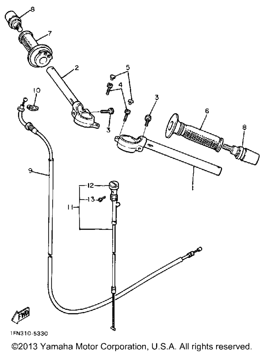 Handlebar cable