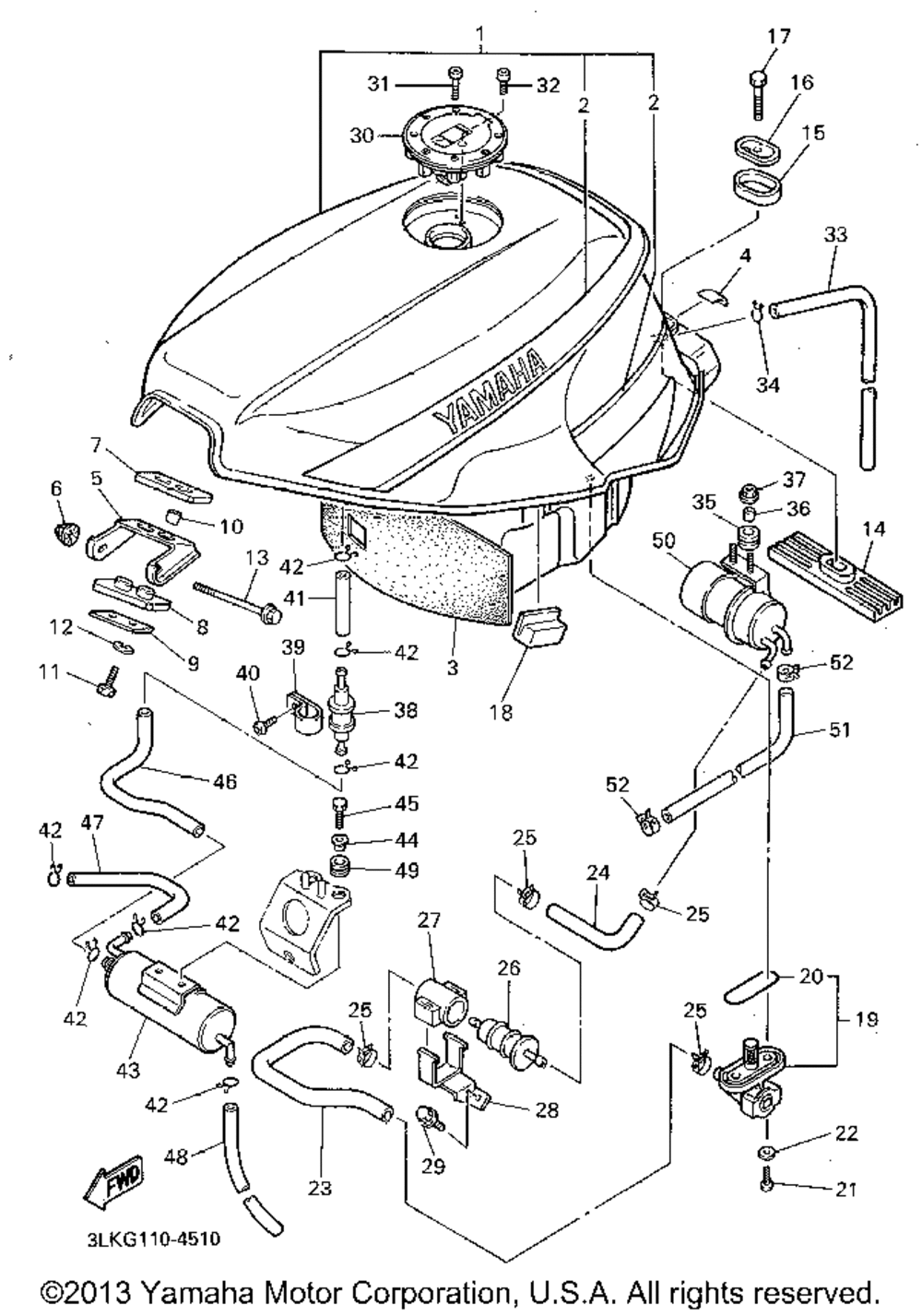 Fuel tank california only