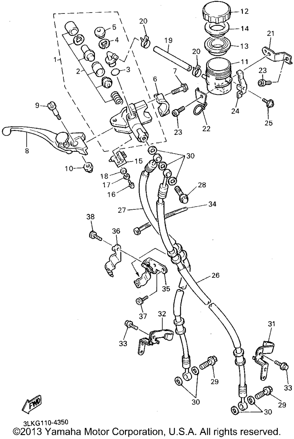 Front master cylinder 1