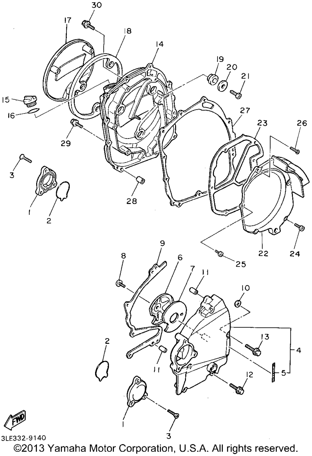 Crankcase cover 1