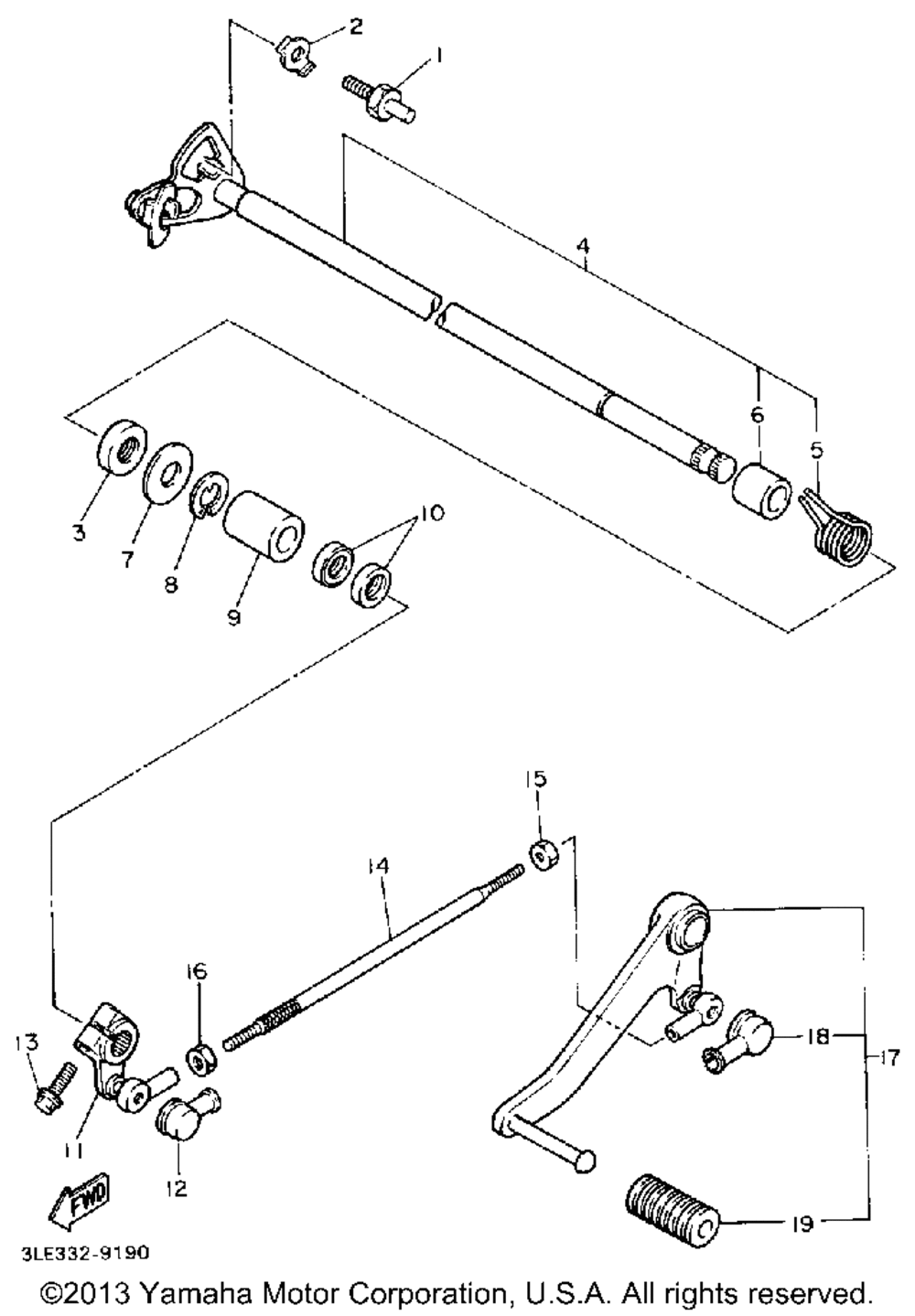 Shift shaft