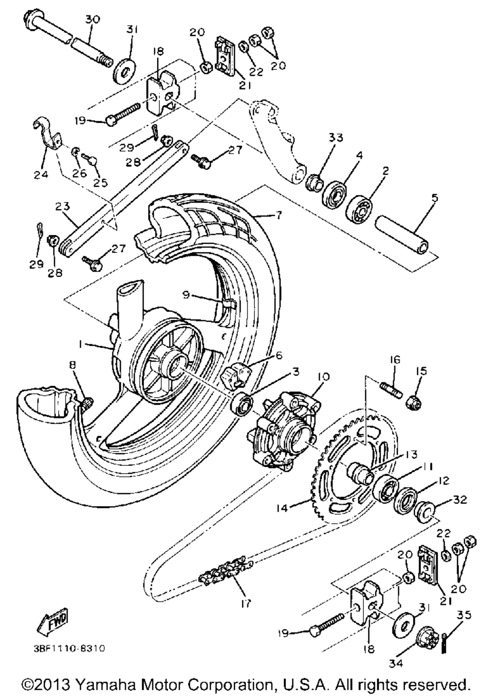 Rear wheel