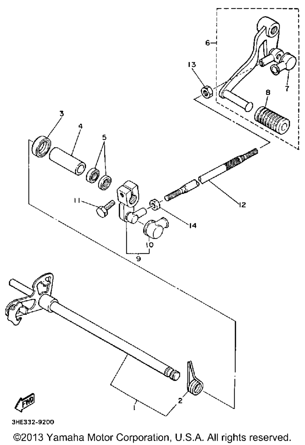 Shift shaft