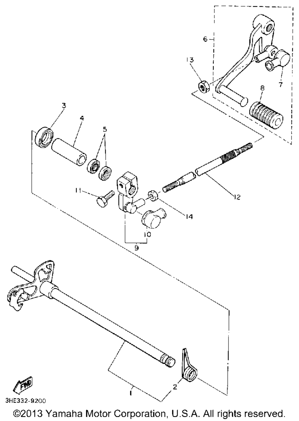 Shift shaft