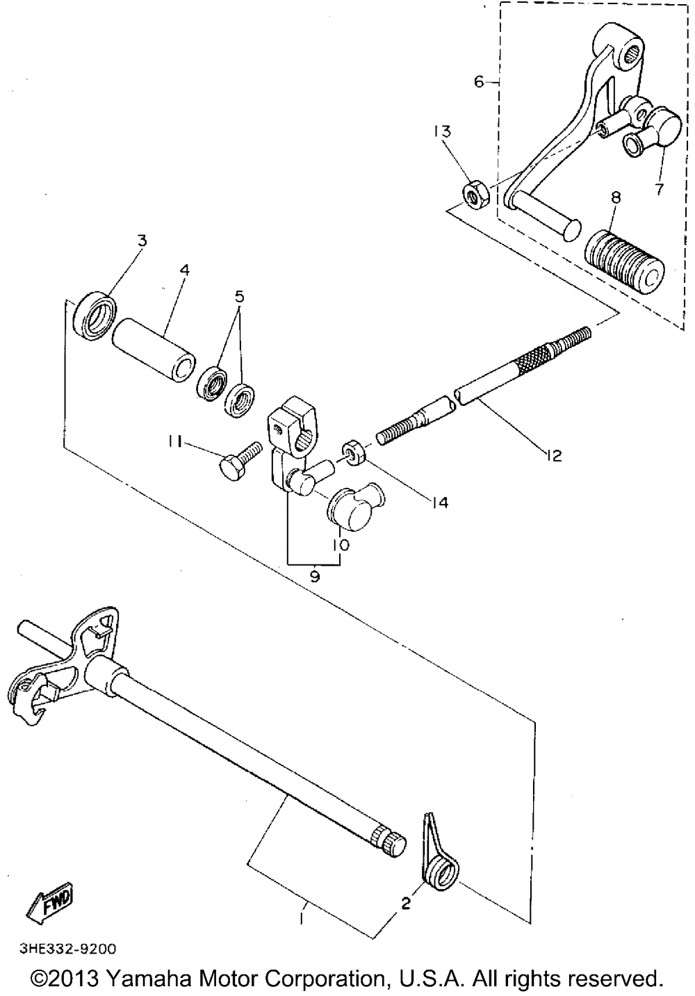 Shift shaft