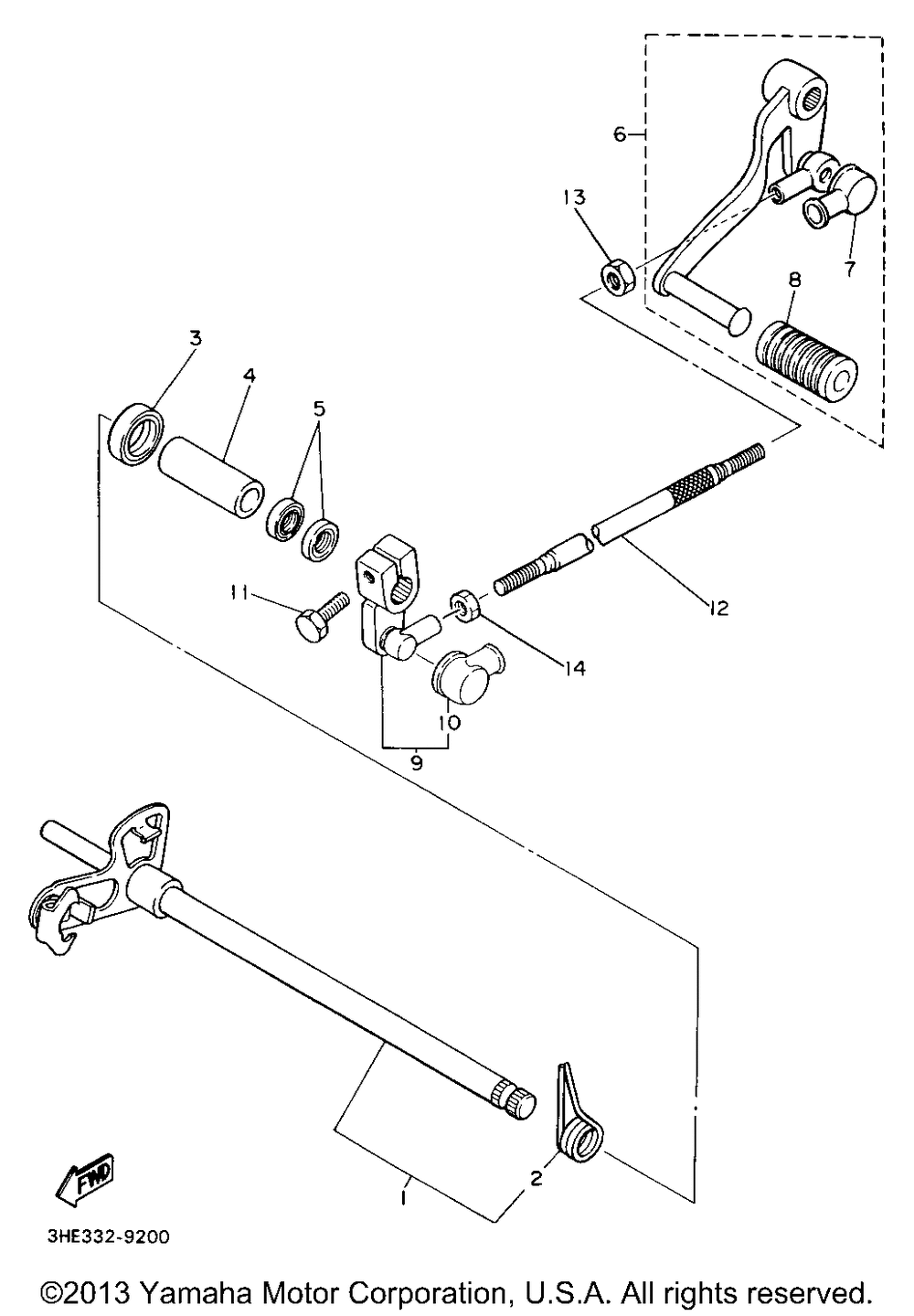 Shift shaft