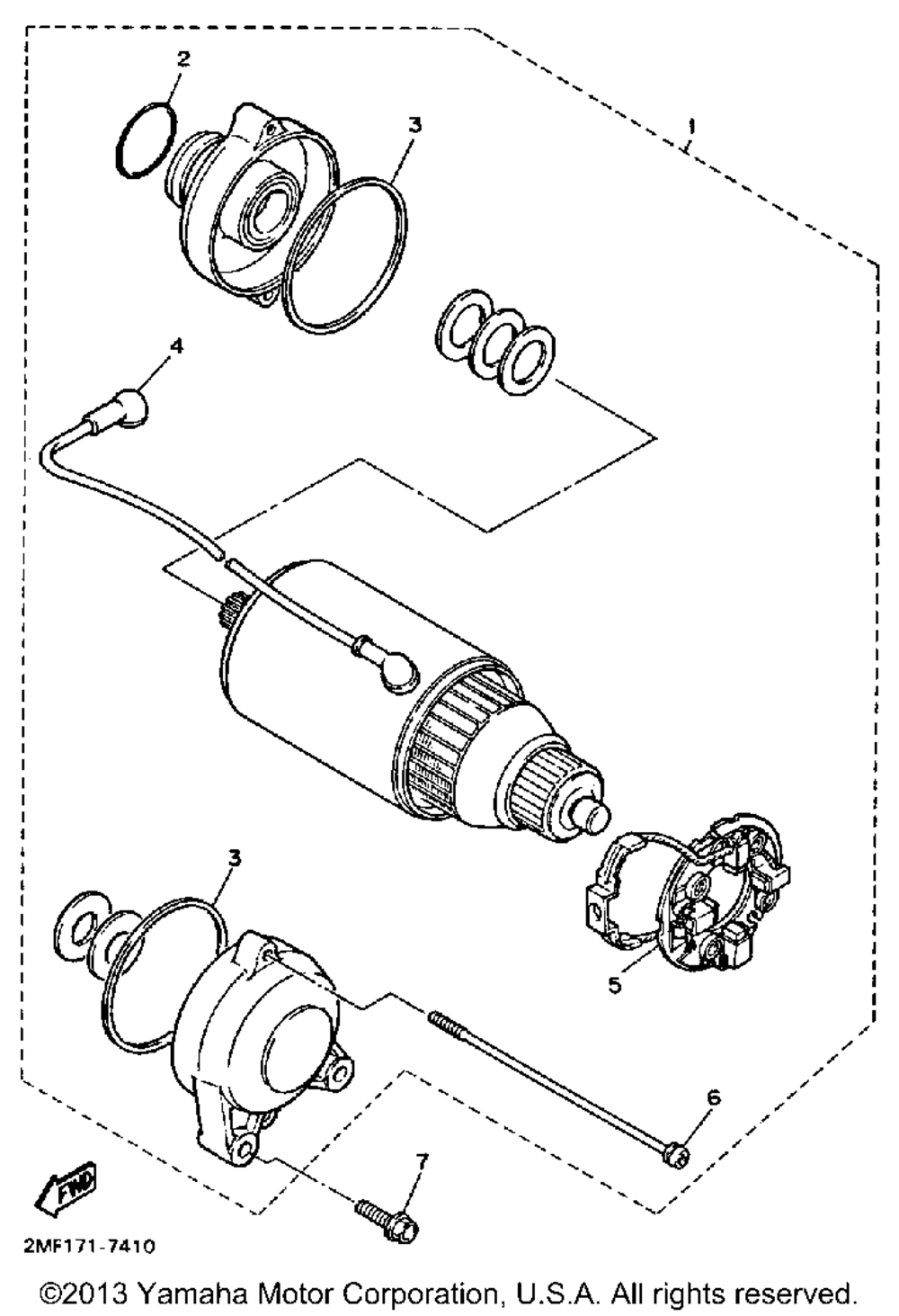 Starting motor