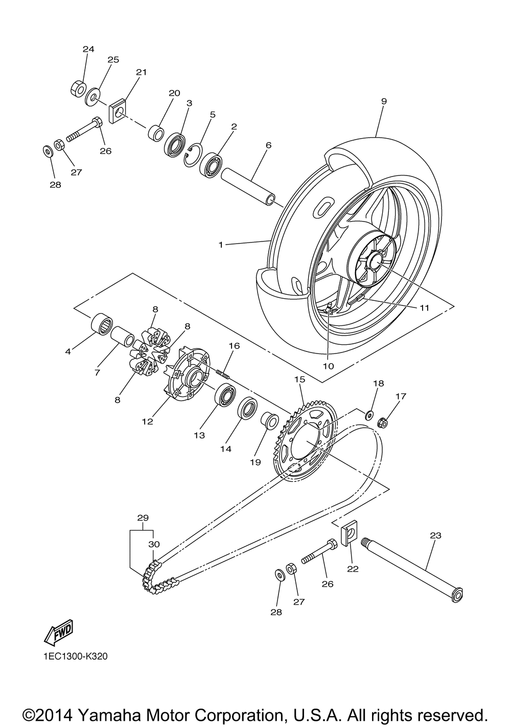 Rear wheel