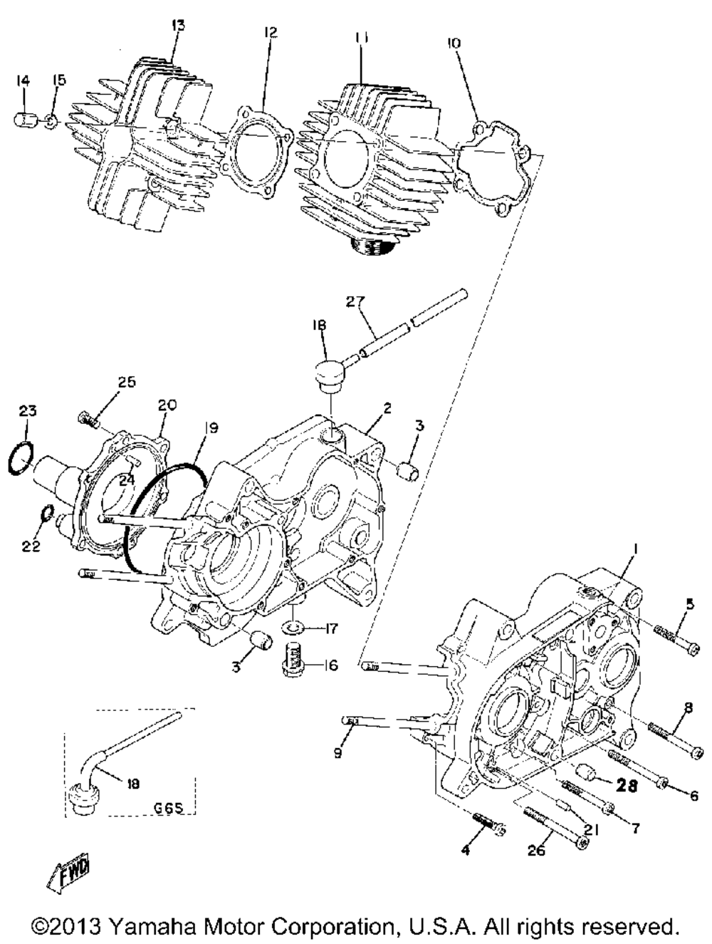 Crankcase - cylinder