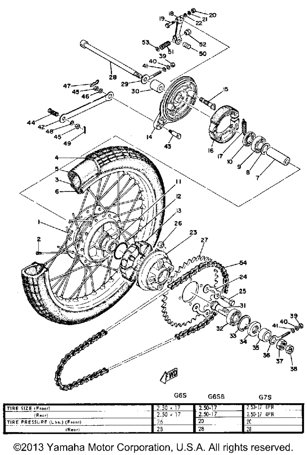 Rear wheel