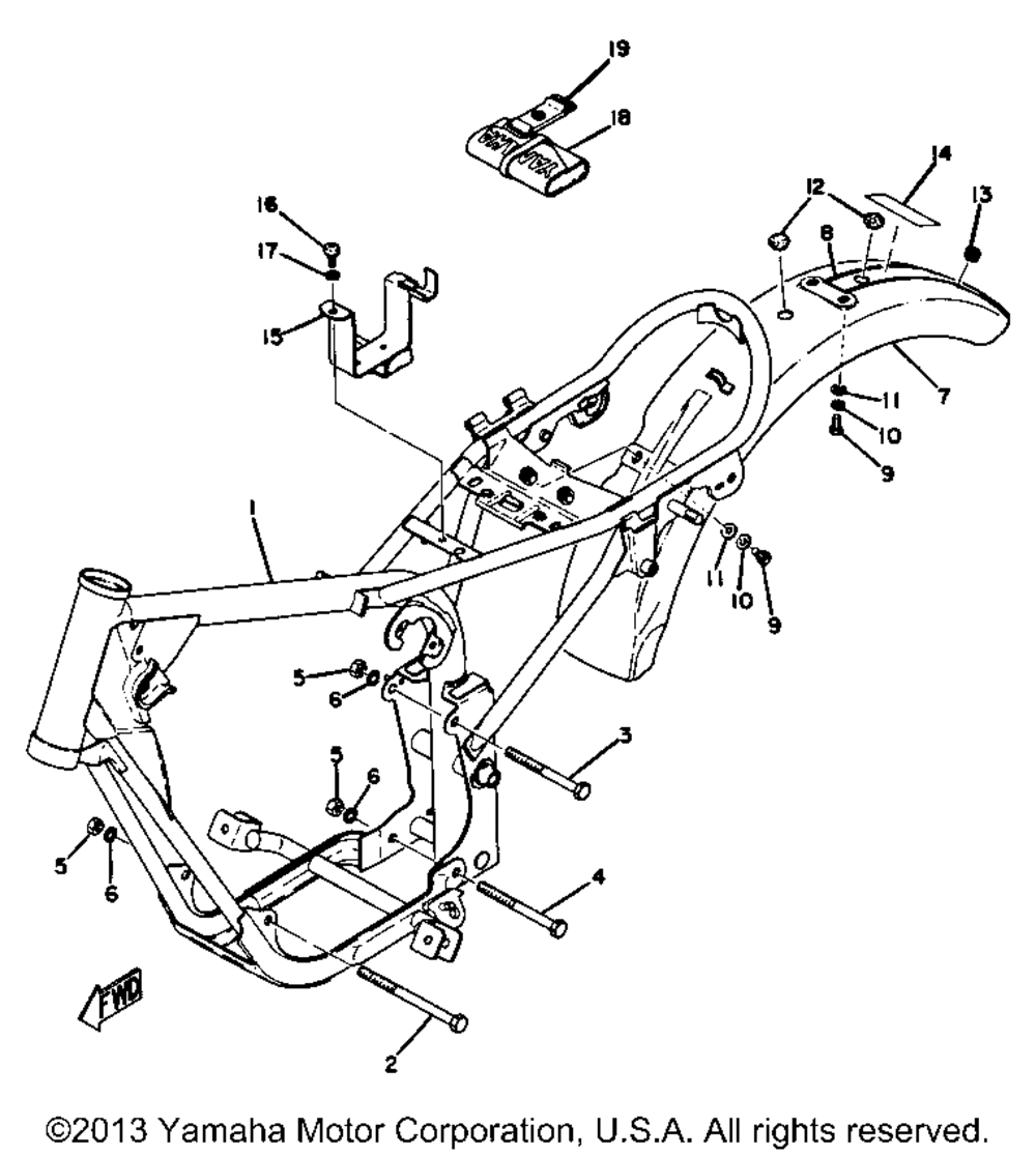 Frame - rear fender