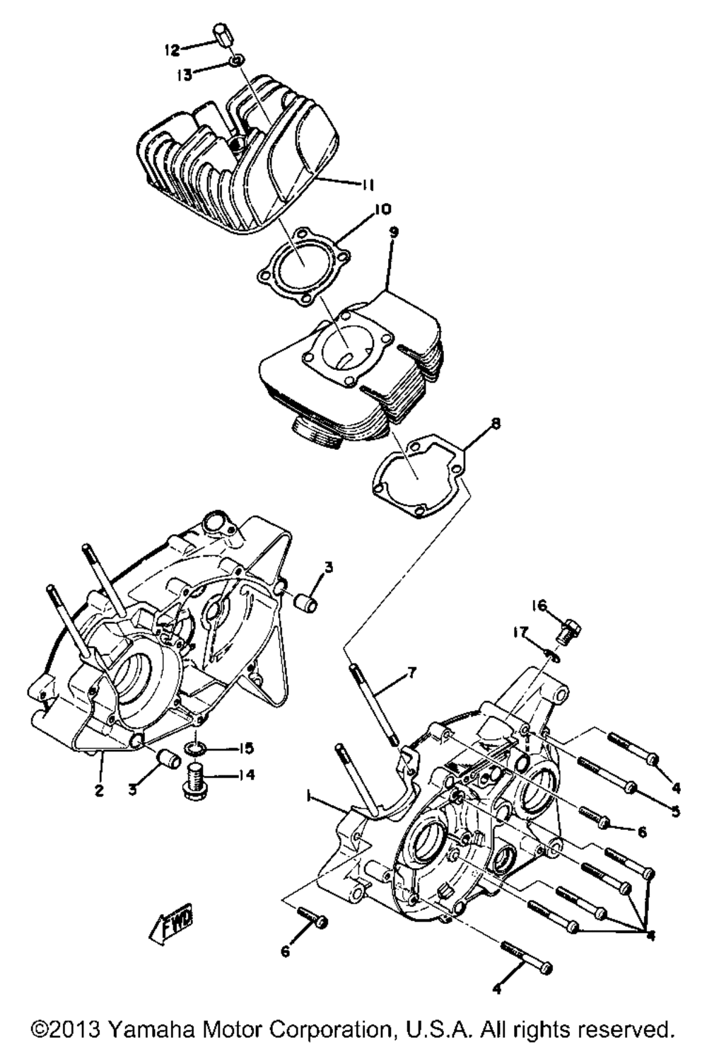 Crankcase - cylinder