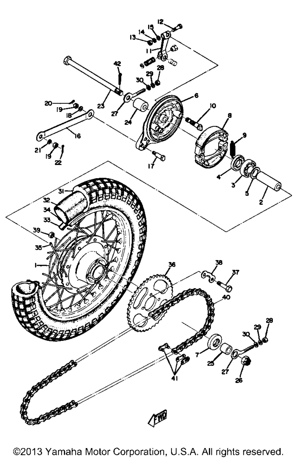 Rear wheel