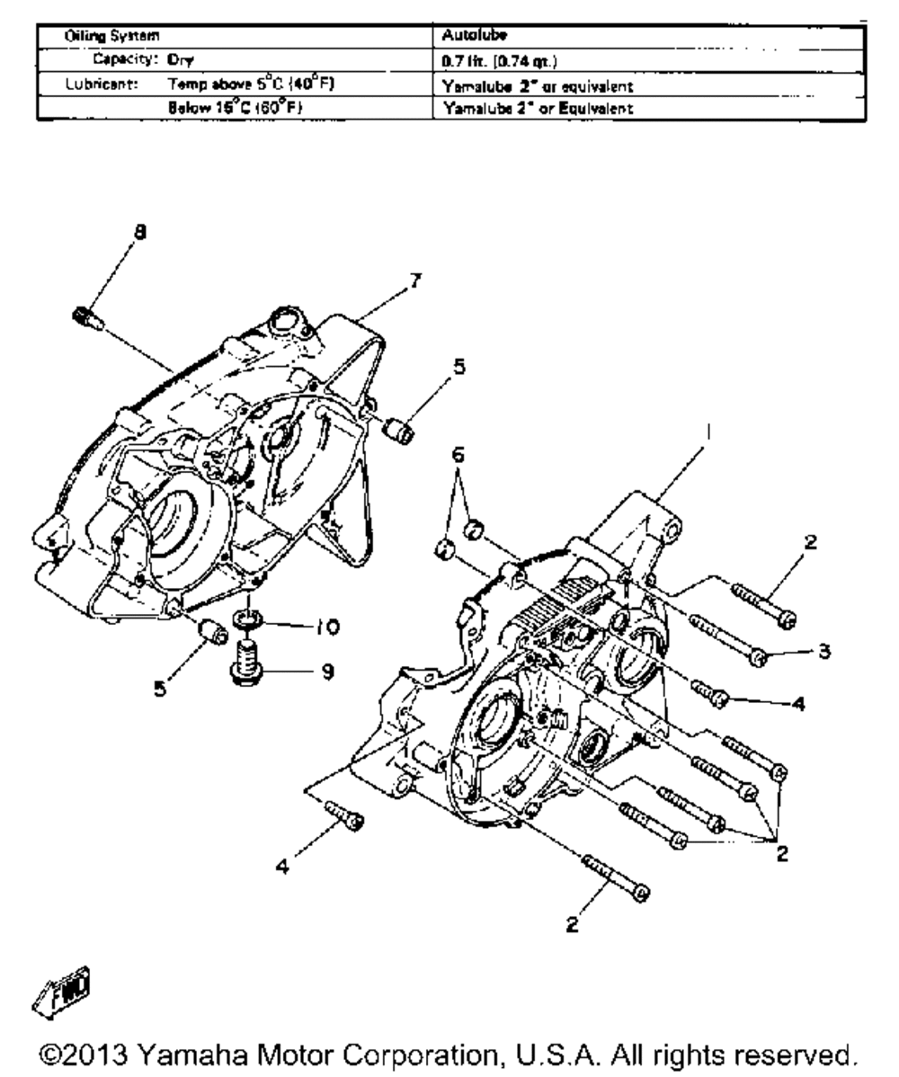 Crankcase gt80g