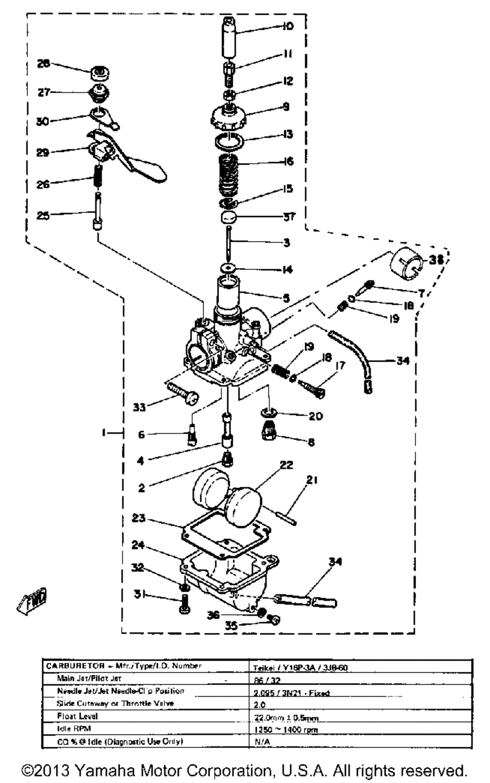 Carburetor gt80g