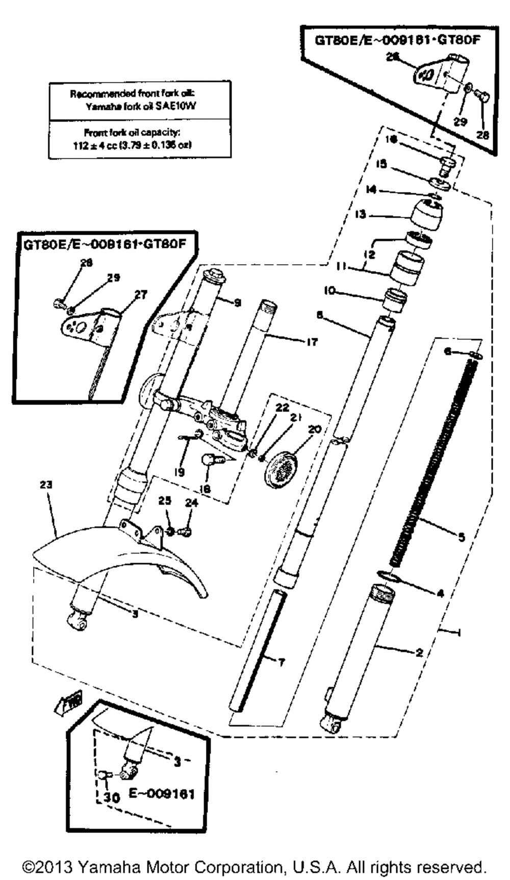 Front fork - front fender