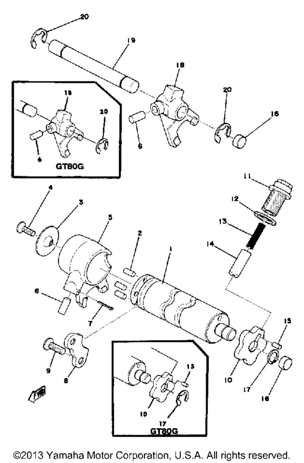 Shift cam - fork