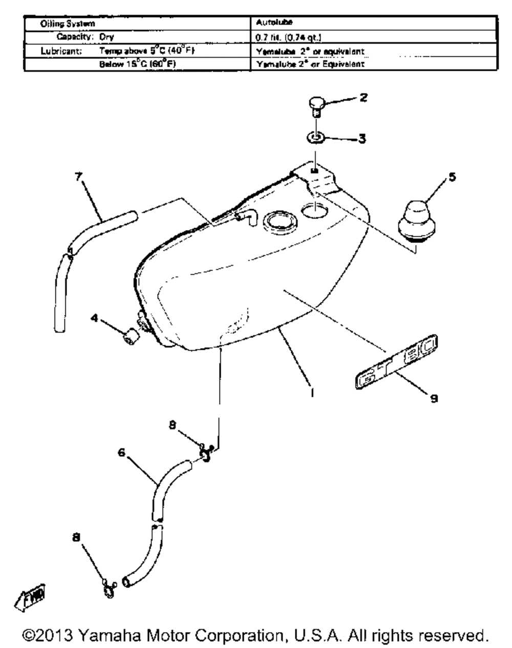 Oil tank gt80g