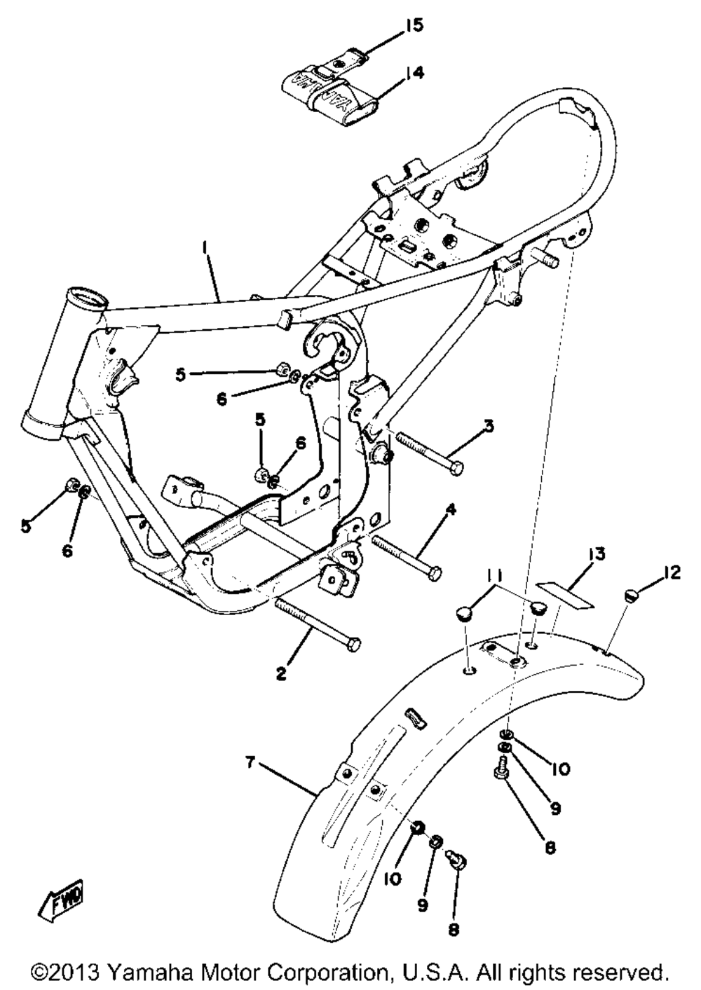 Frame - rear fender