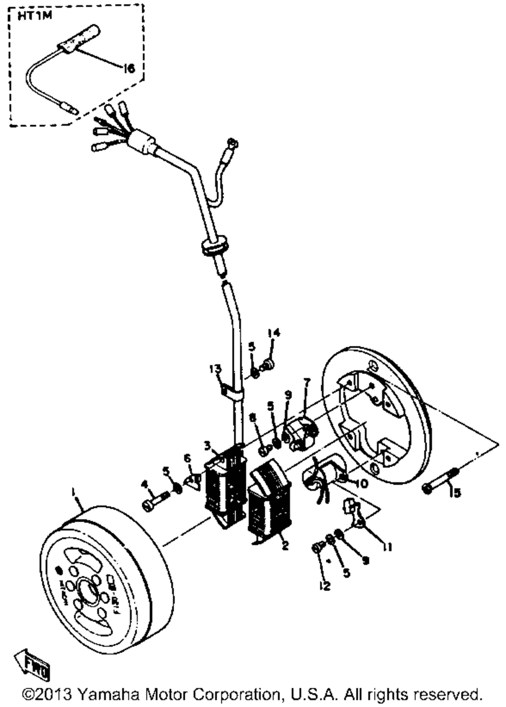 Flywheel magneto