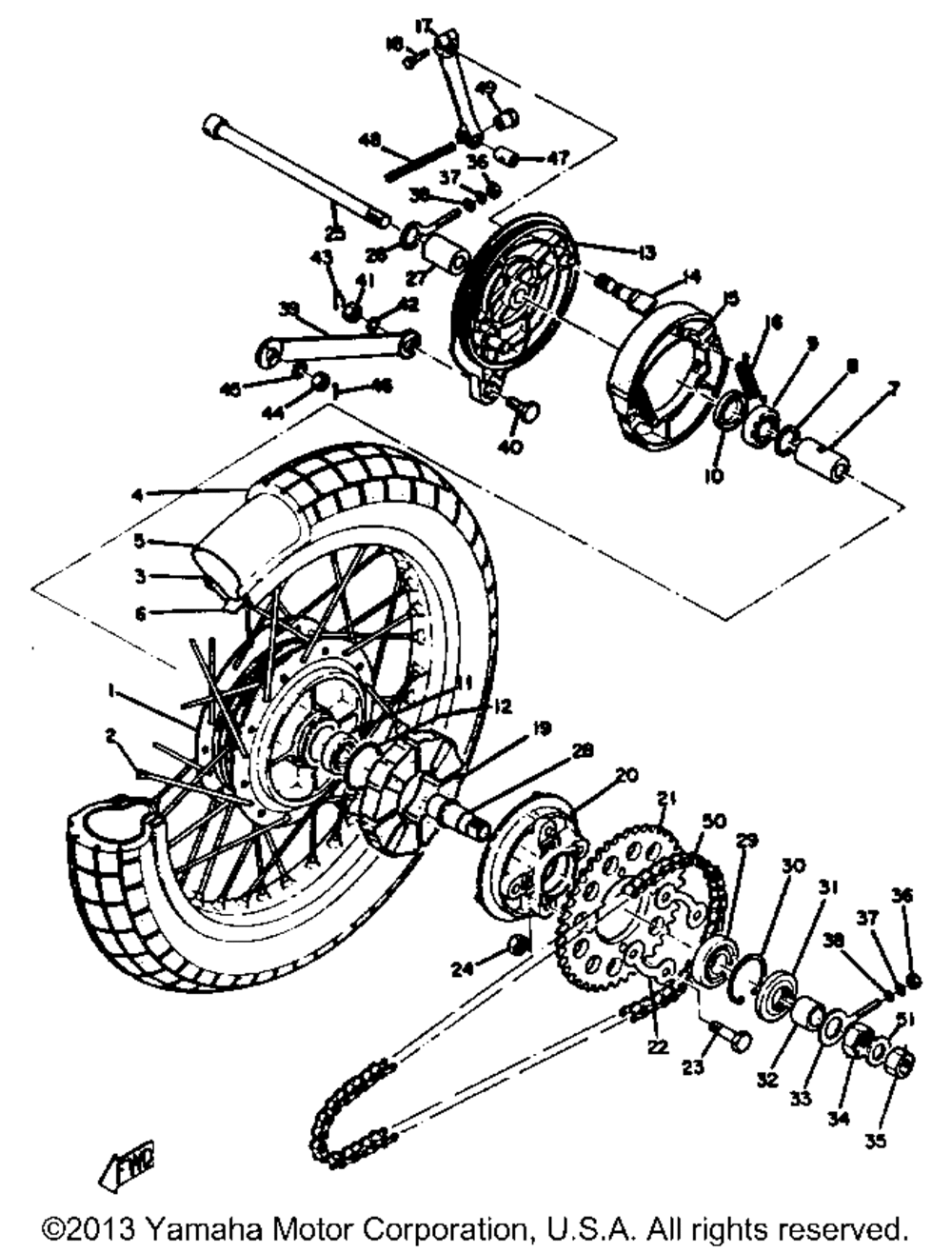 Rear wheel