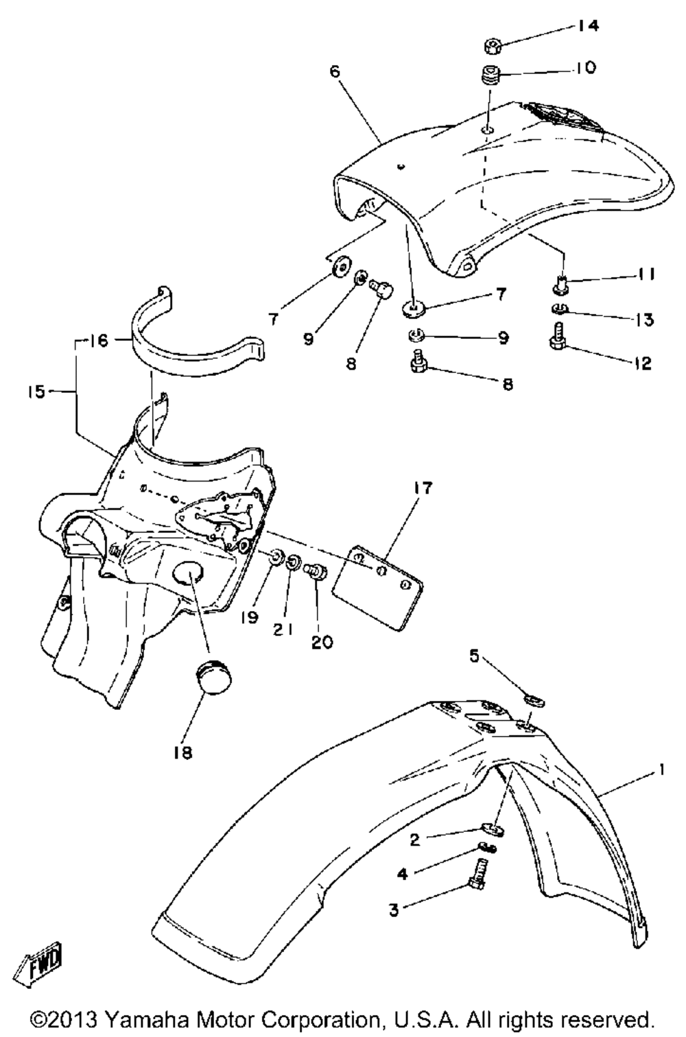 Front fender - rear fender