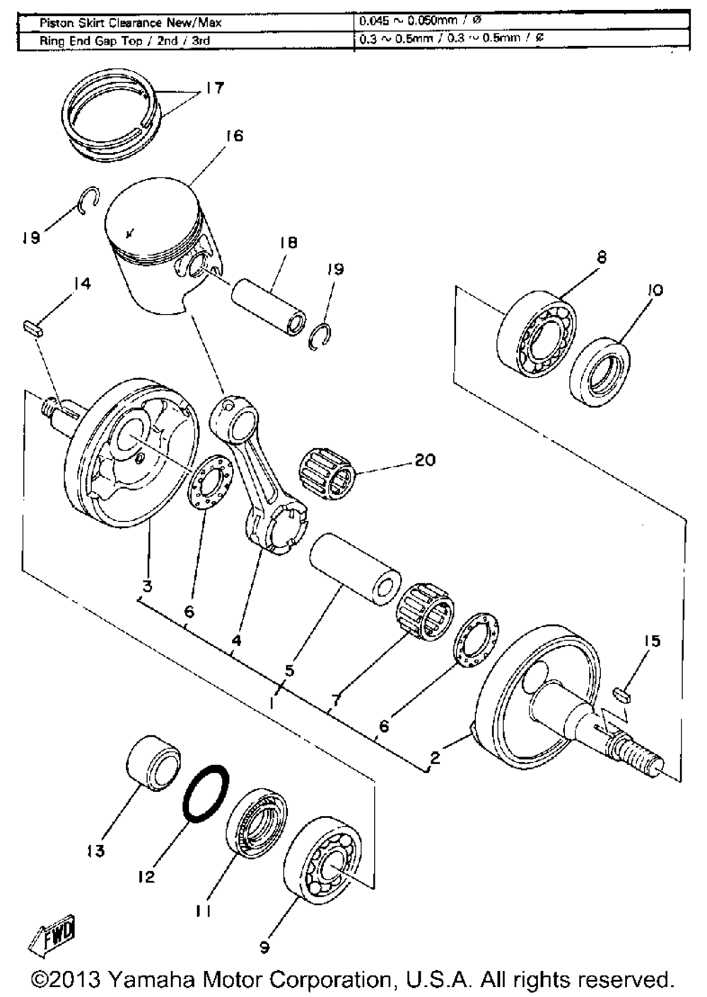 Crankshaft - piston