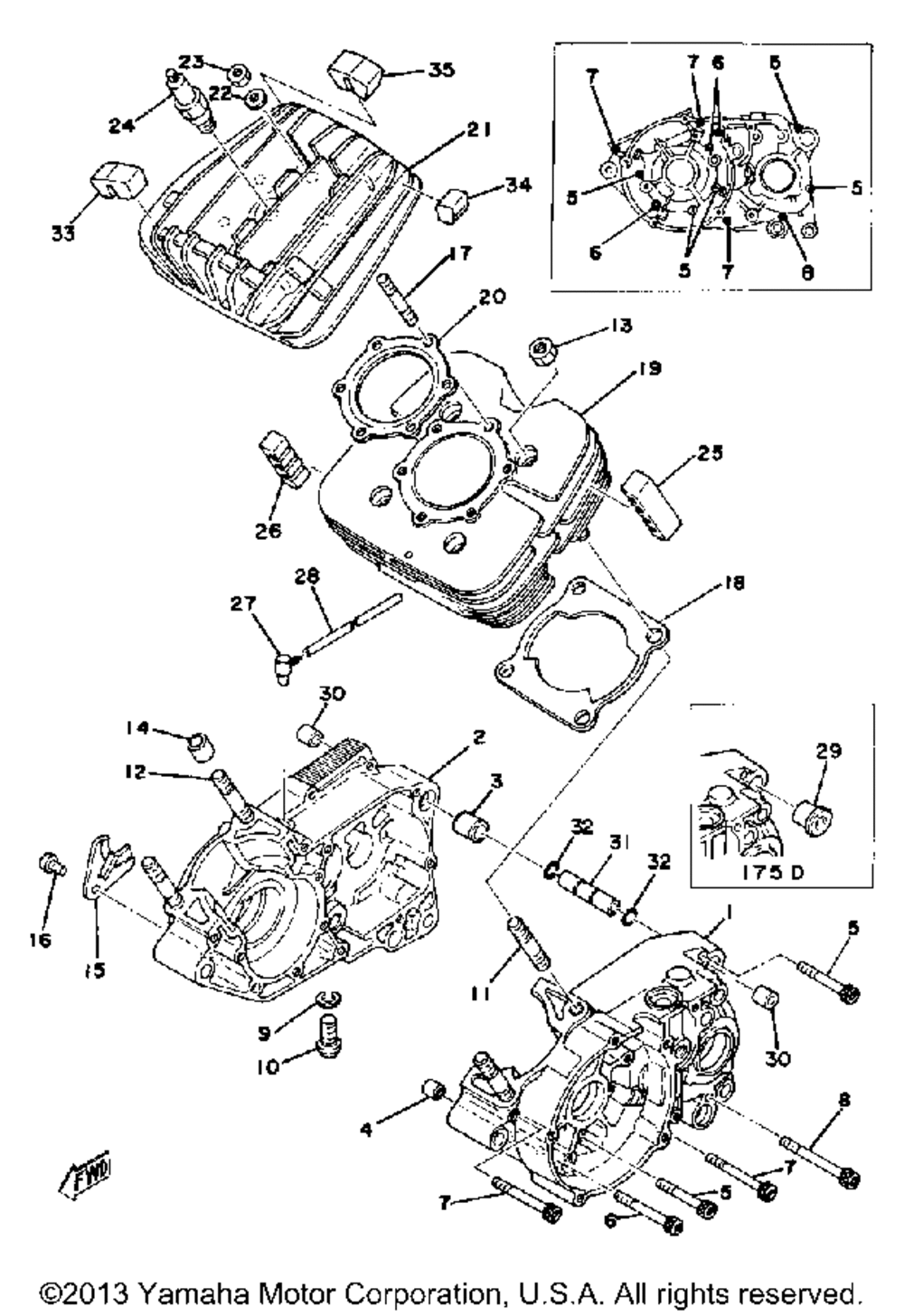 Crankcase - cylinder