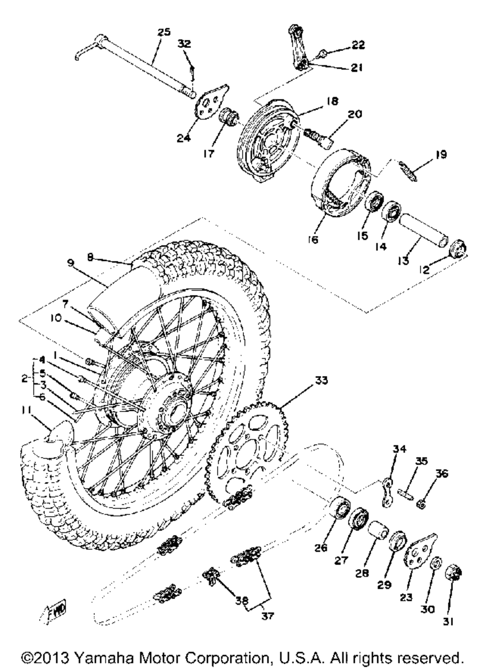 Rear wheel