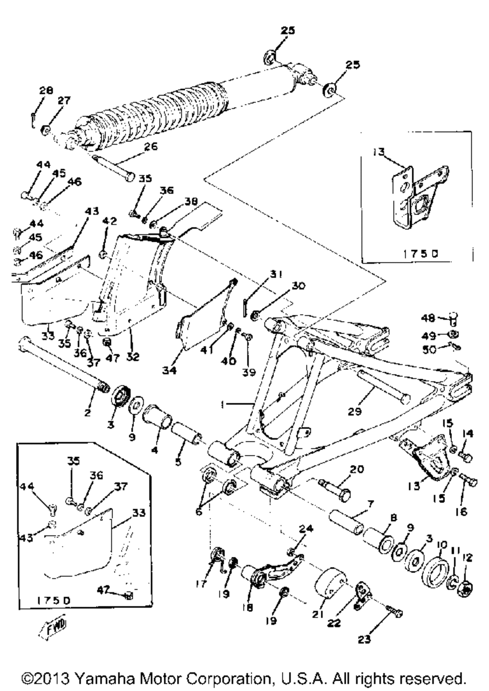 Rear arm - chain case