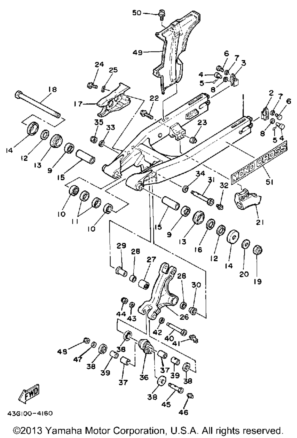 Rear arm