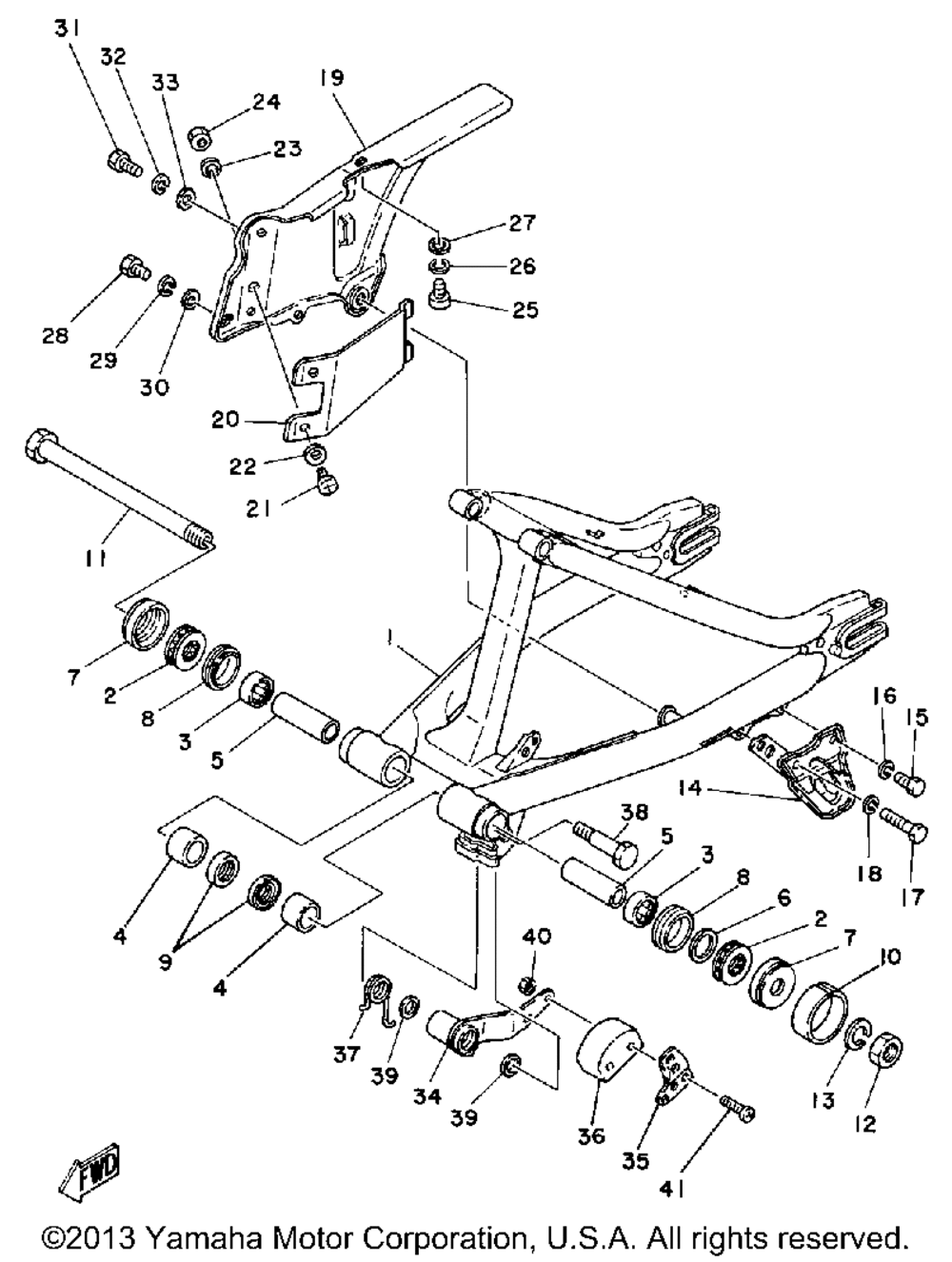 Rear arm