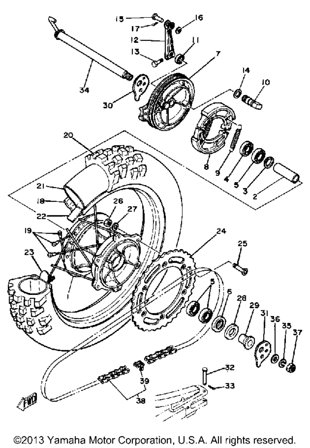 Rear wheel