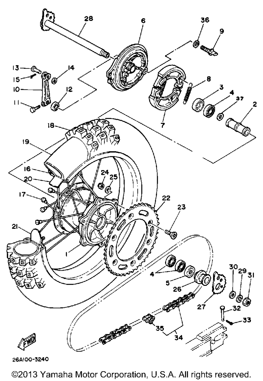 Rear wheel