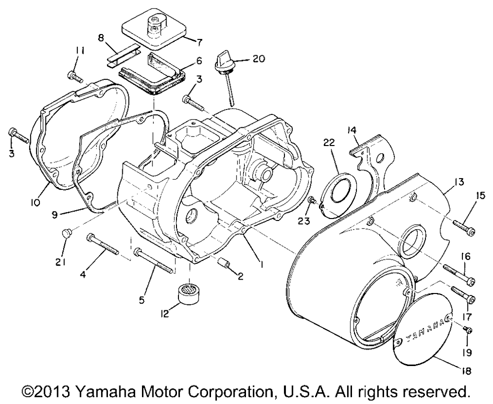 Crank case cover