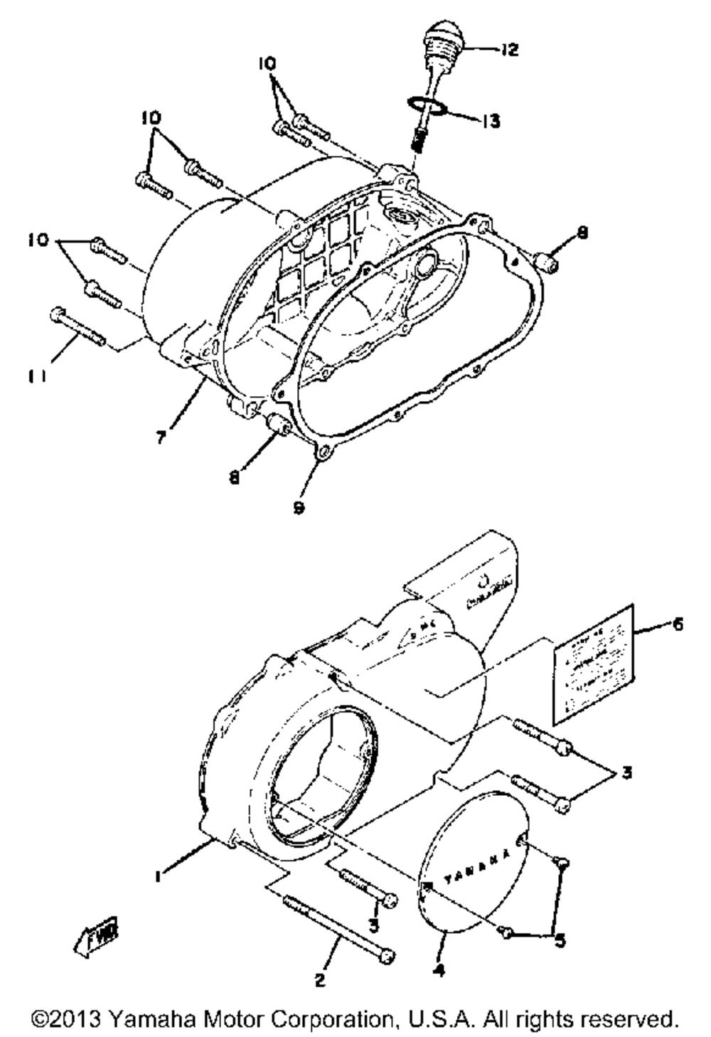 Crankcase cover lb50ph - pj