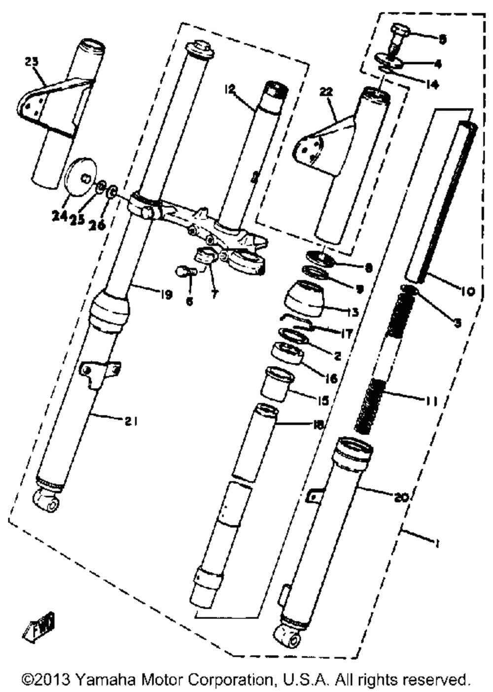 Front fork lb50pj