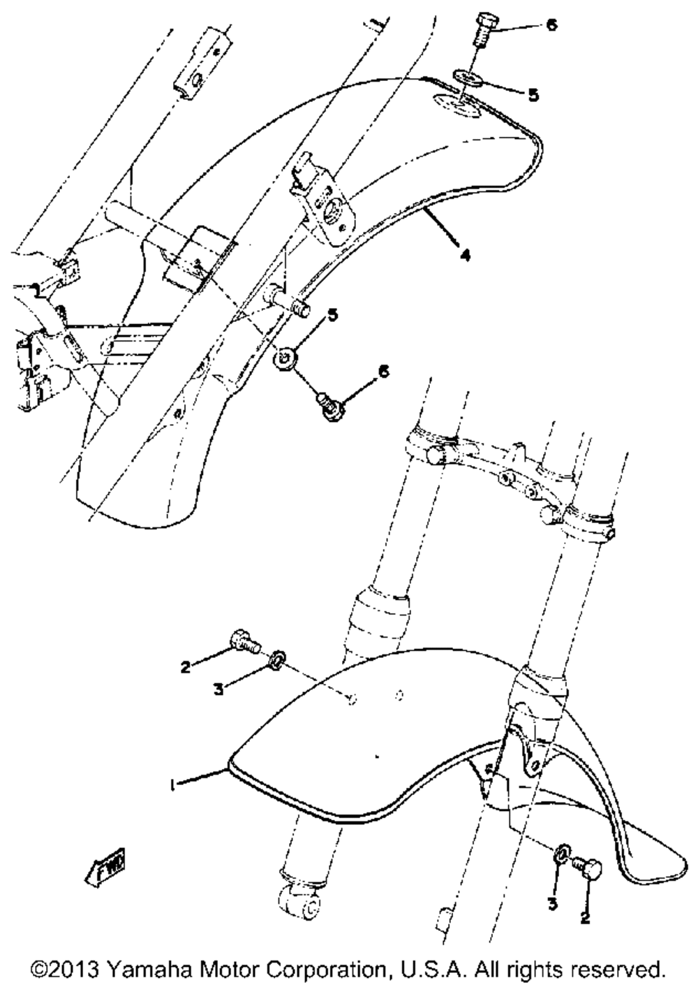 Front fender - rear fender lb50pg - ph - pj