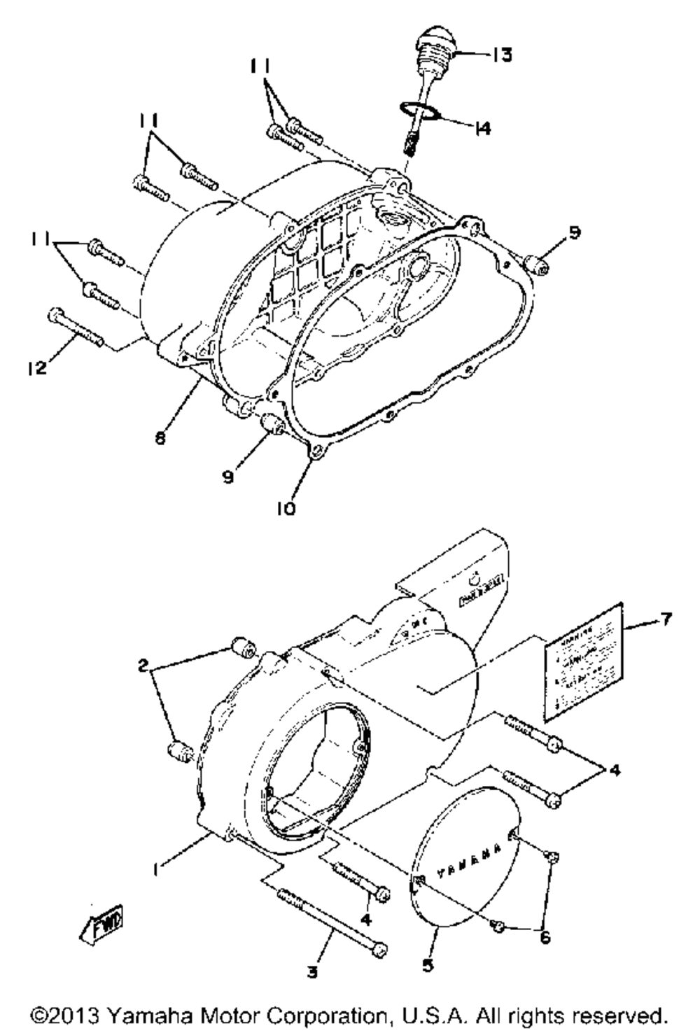 Crankcase cover lb50pg