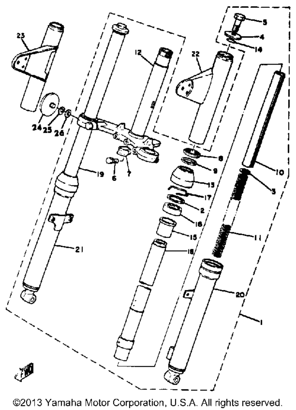 Front fork lb50ph 2