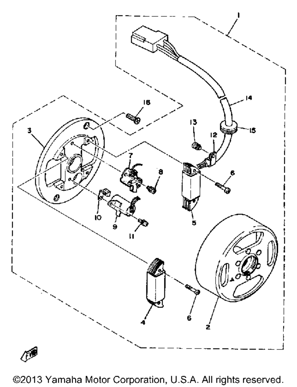 Flywheel magneto