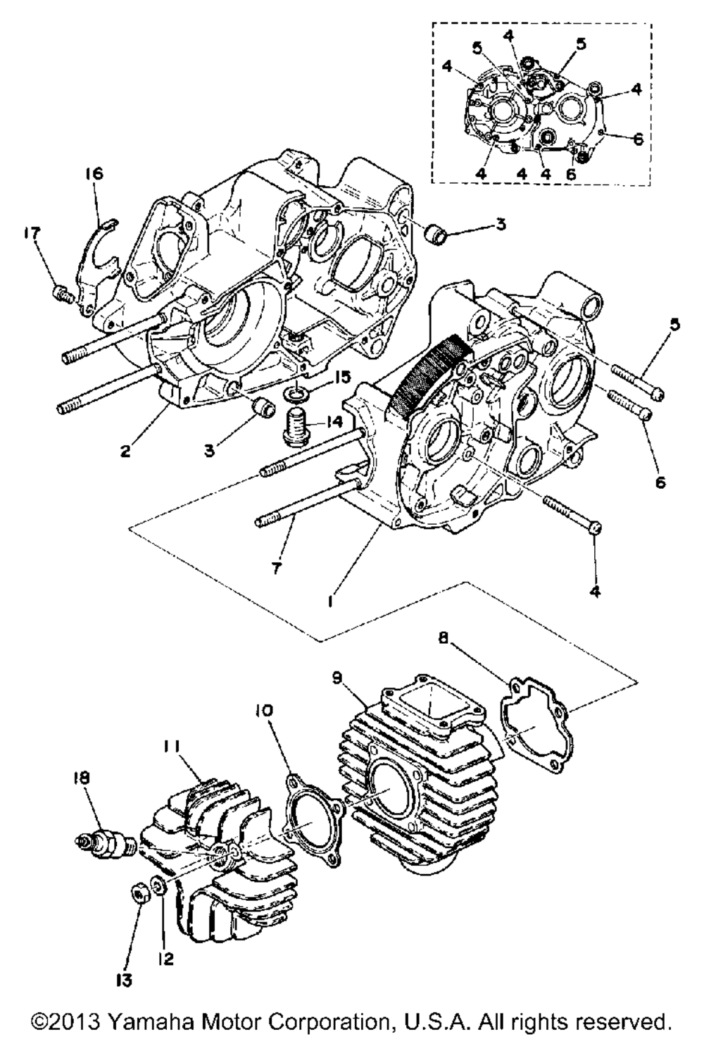 Crankcase - cylinder