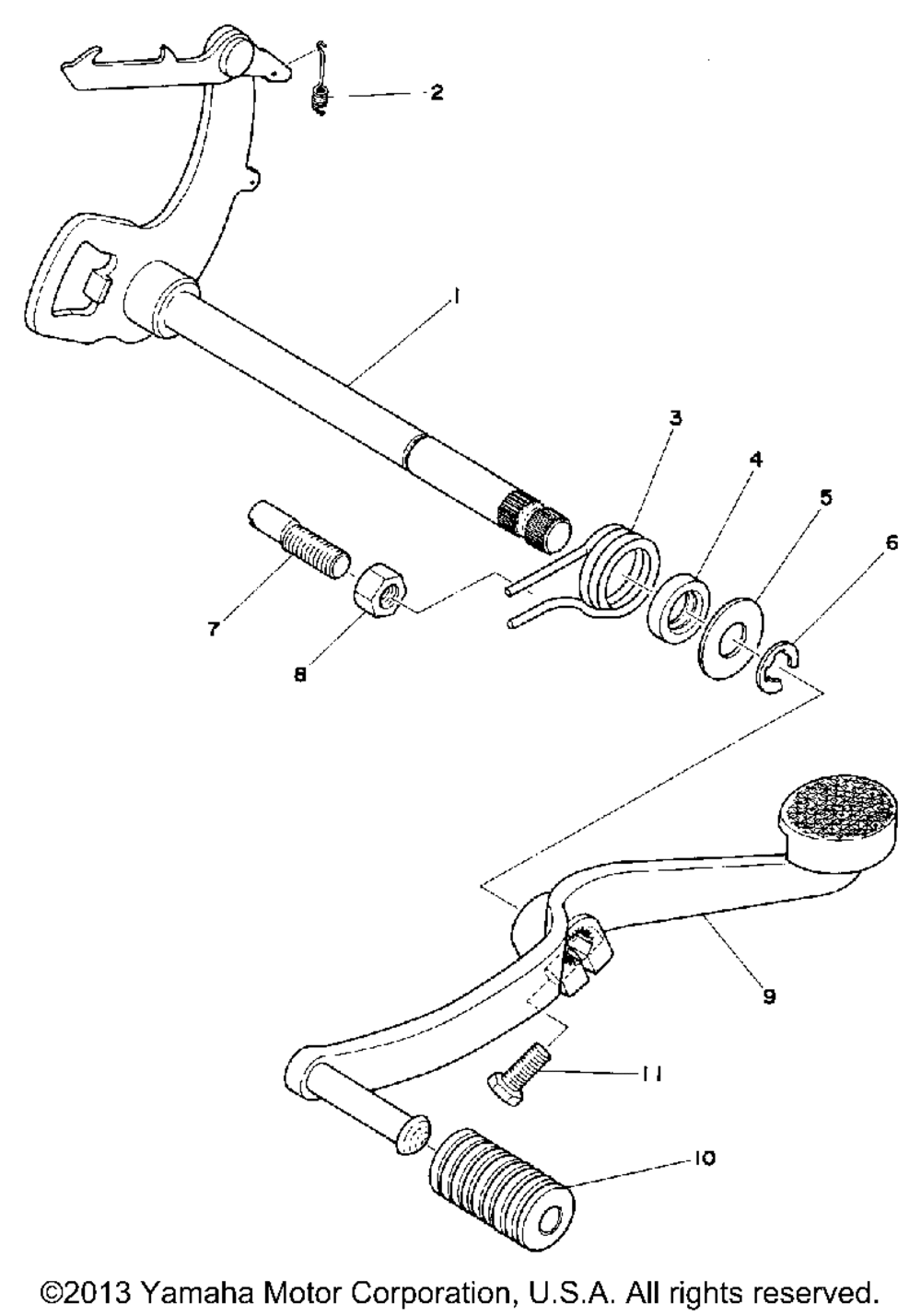 Shift shaft