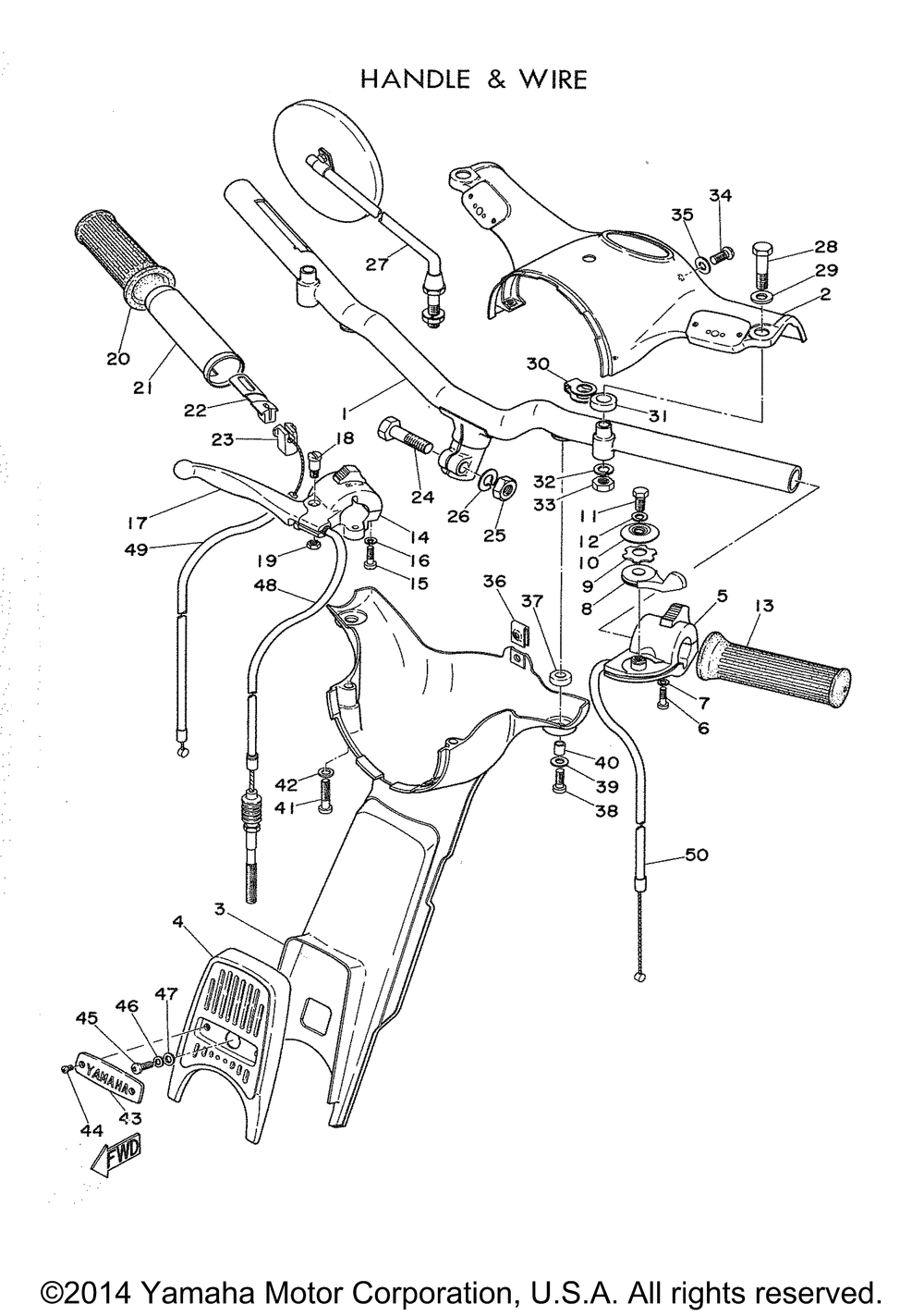 Handle - cable