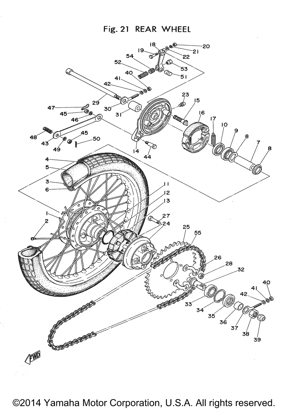 Rear wheel