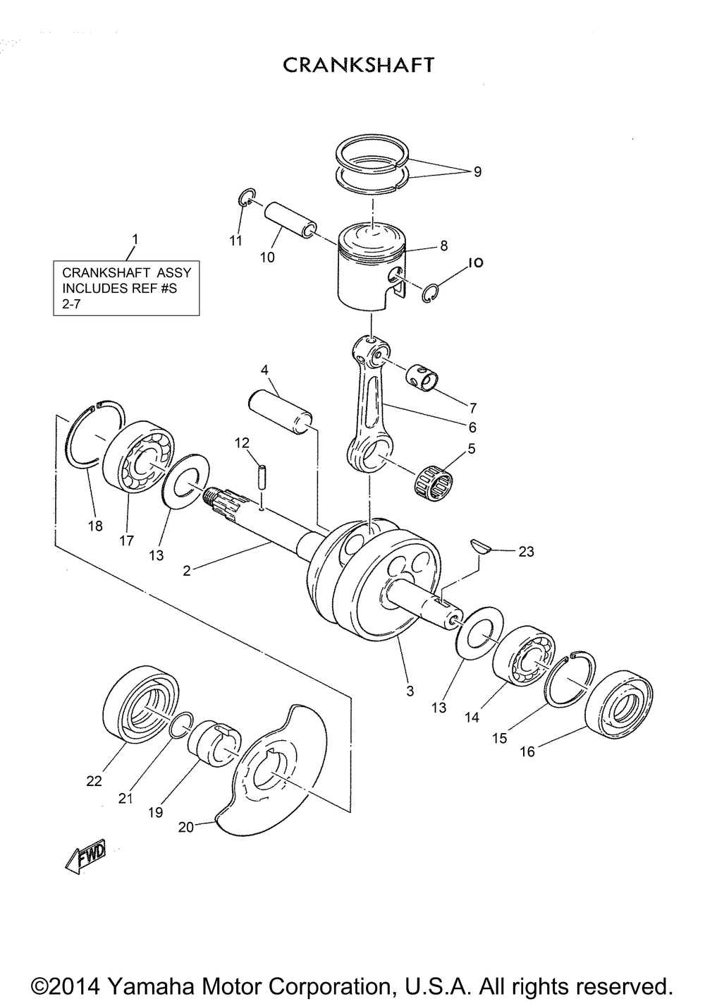 Crank piston