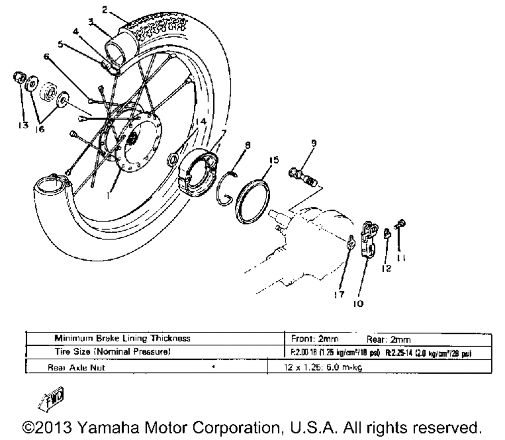 Rear wheel