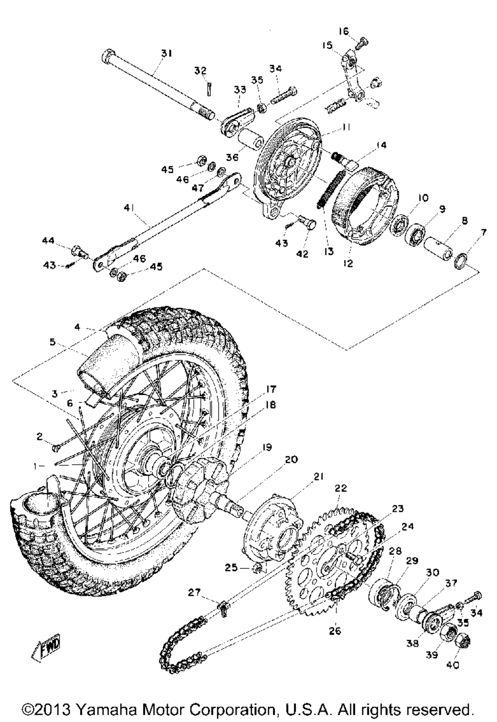 Rear wheel